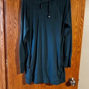 Teal Long Sleeve Hoodie